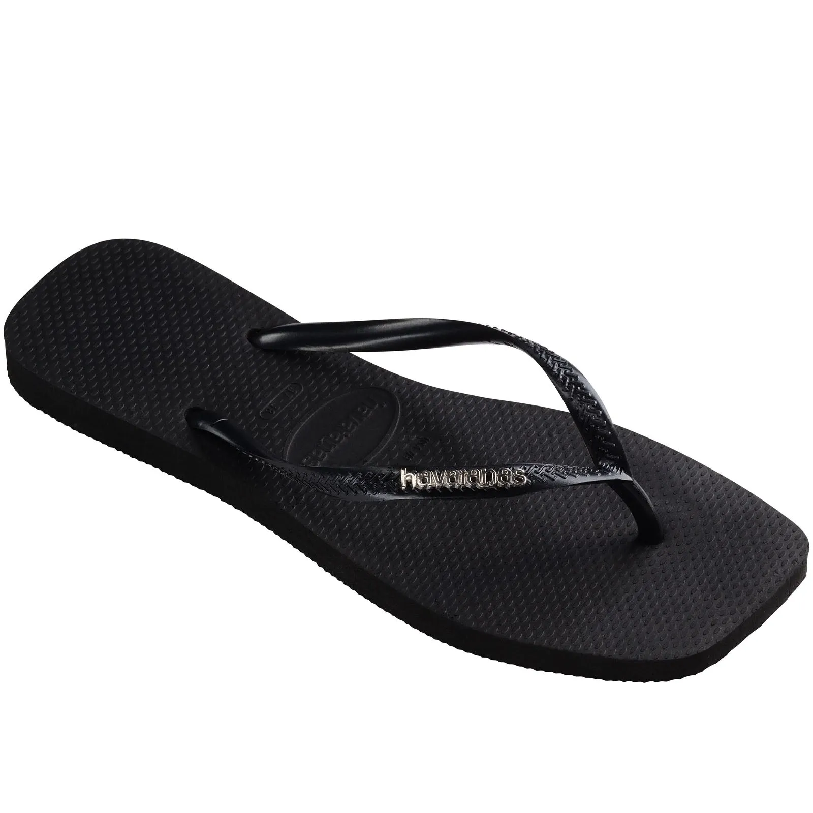 Havaianas Square Logo Metallic Flip Flops