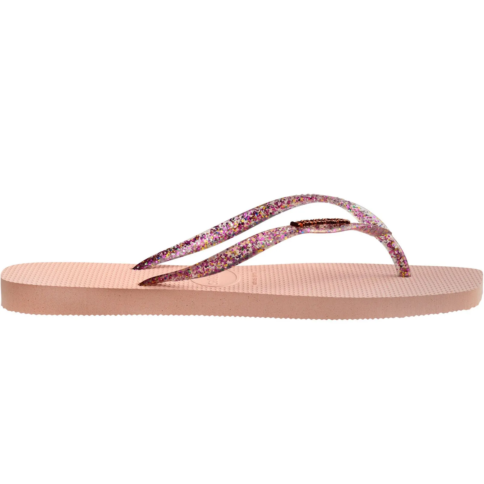 Havaianas Square Logo Metallic Flip Flops