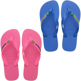 Havaianas Womens Brasil Logo Neon Flip Flops