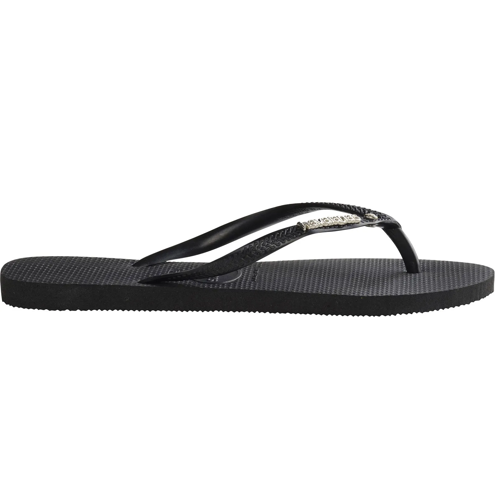 Havaianas Womens Slim Metal & Crystal Flip Flops