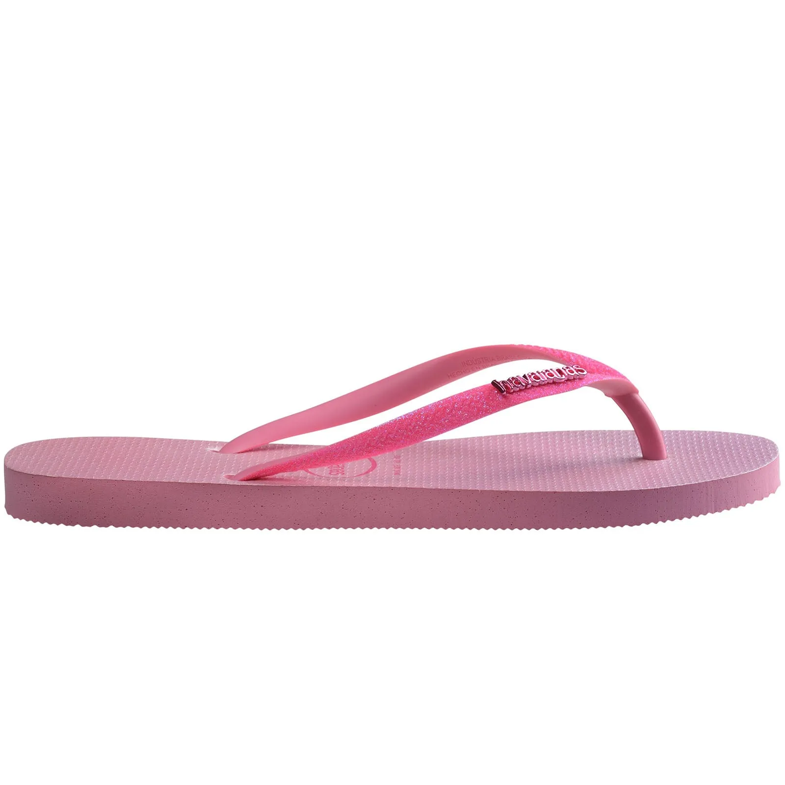 Havaianas Womens Square Glitter Neon Flip Flops