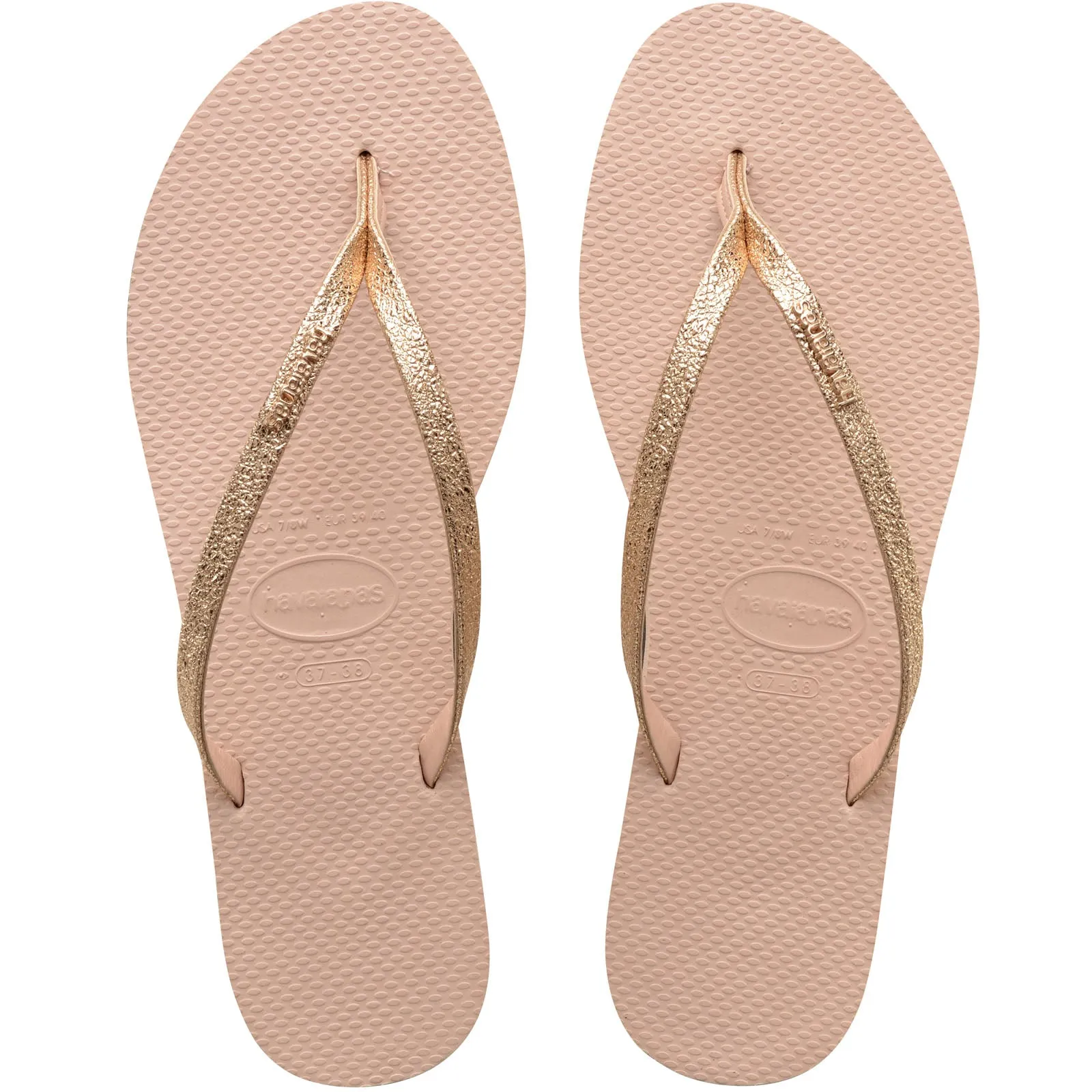 Havaianas You Shine Glitter Flip Flops - Ballet Rose