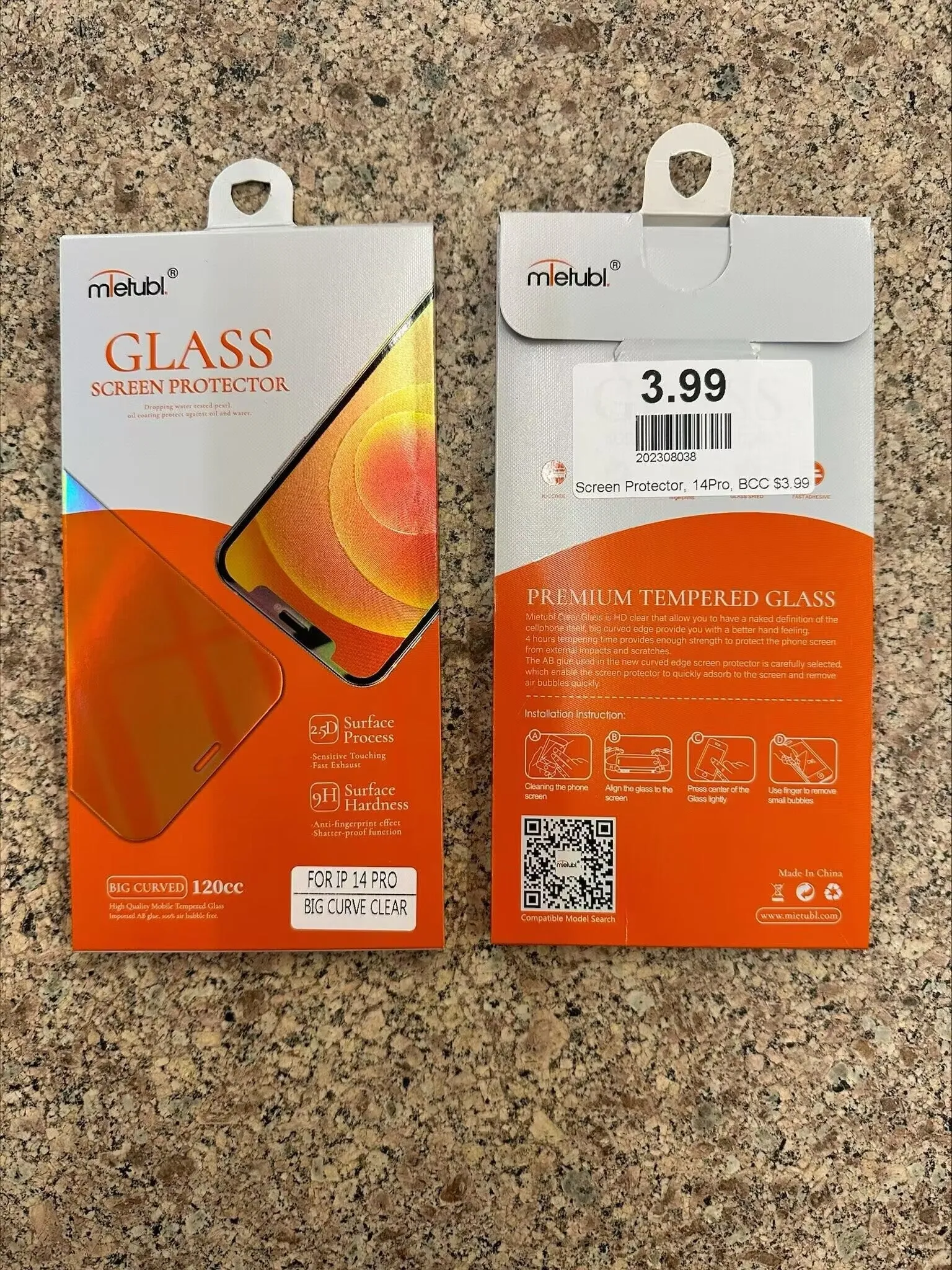 HD clear big curved edge screen protector