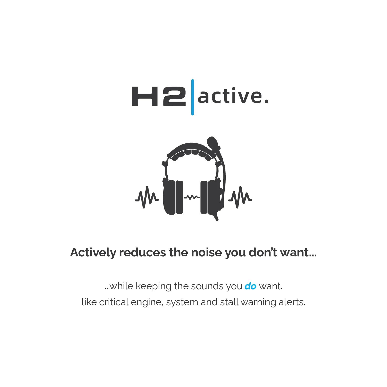 Hobbs Flyer H2 Active ANR Aviation Headset (No Bluetooth)