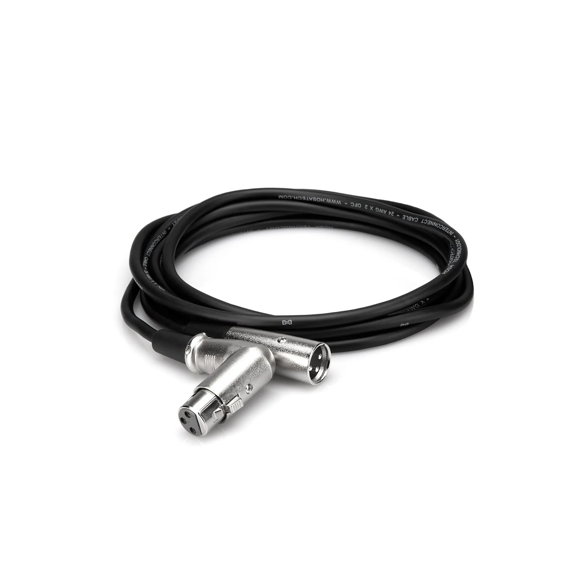 Hosa 25' Right Angle to Straight XLR Balanced Interconnect Cable