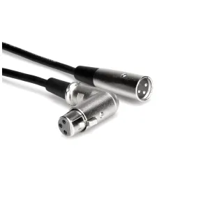 Hosa 25' Right Angle to Straight XLR Balanced Interconnect Cable