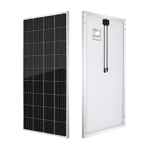 HQST 190W 12V Monocrystalline Solar Panel w Solar Connectors High Efficiency Module PV Power for Battery Charging Boat, Caravan, RV and Any Other Off Grid Applications