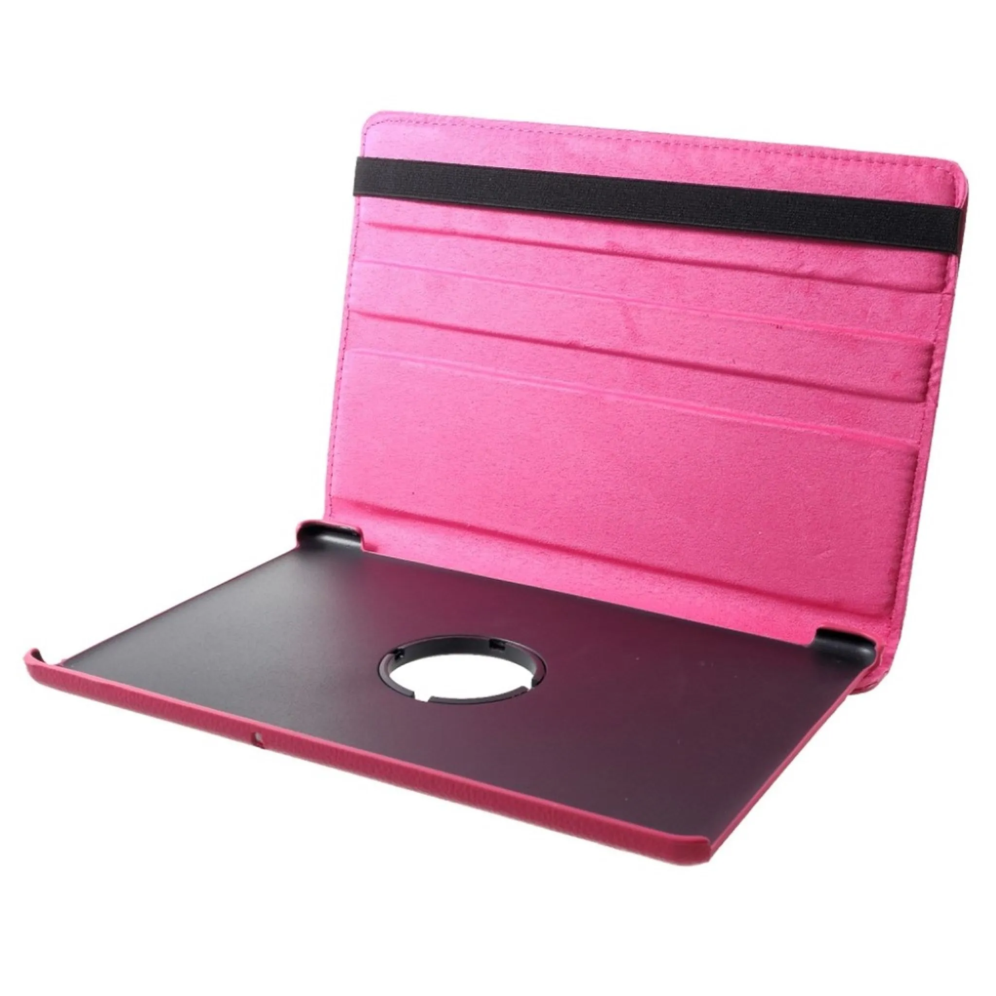 Huawei MediaPad T5 litchi skin leather flip case - Rose