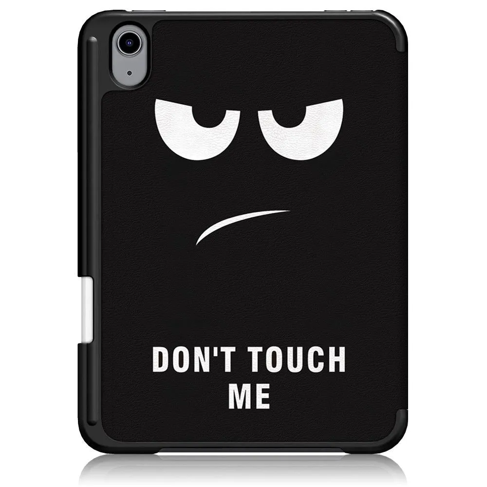 iPad Mini 6 (2021) tri-fold pattern PU leather flip case - Angry Look