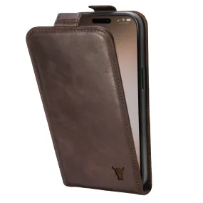 iPhone 14 Pro Max Leather Flip Case (MagSafe Charging)