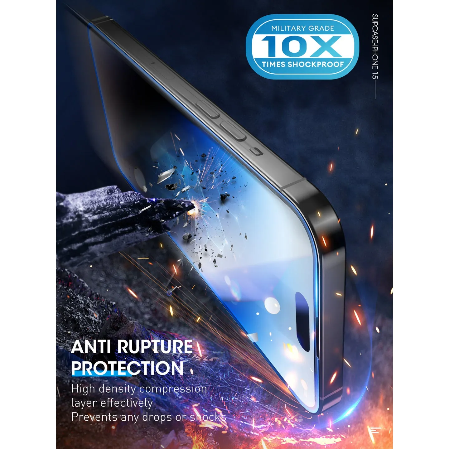 iPhone 15 Plus 2.5D Tempered Glass Screen Protector - Clear