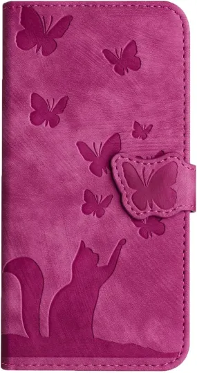 iPhone 16 Pro Max Butterfly Wallet Leather Case