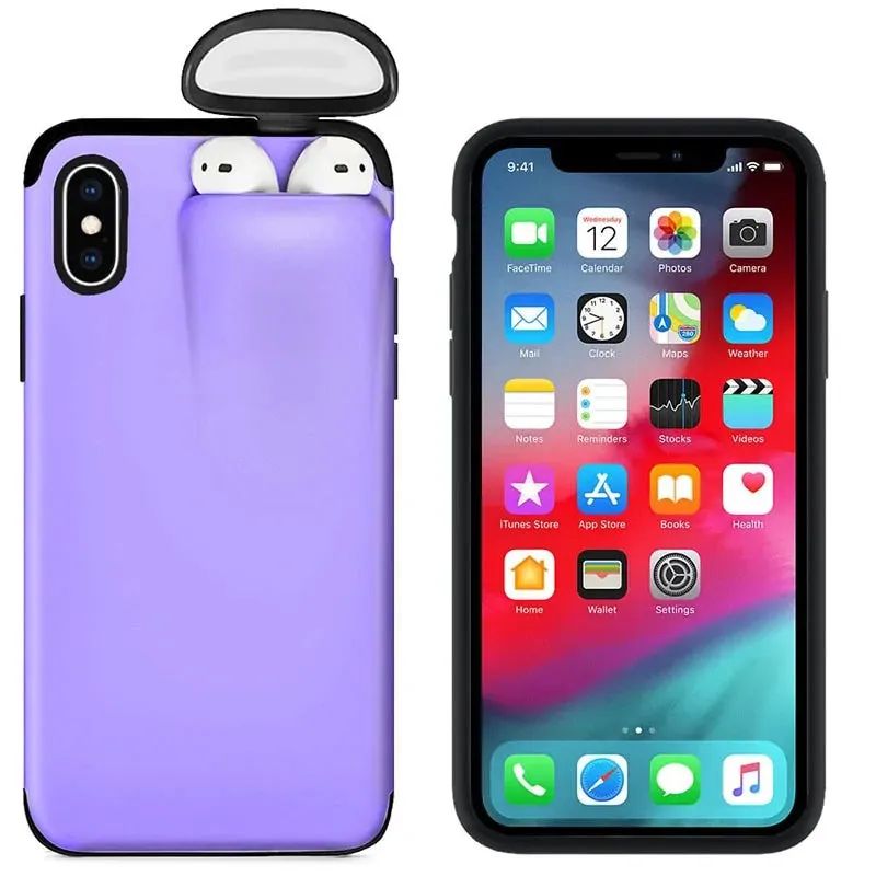 IPhone Case With Airpods Holder