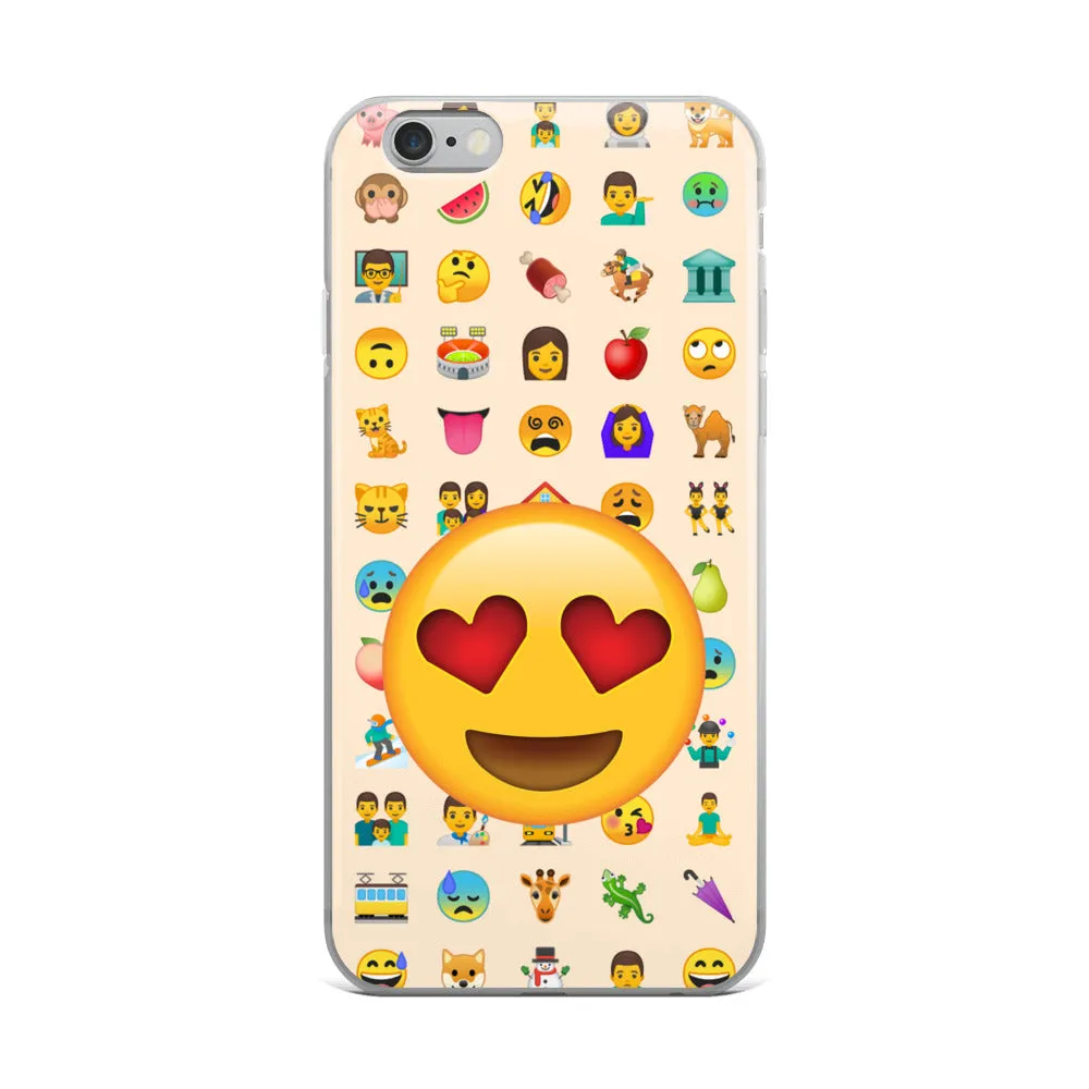 iPhone Heart Eyes Emoji Case