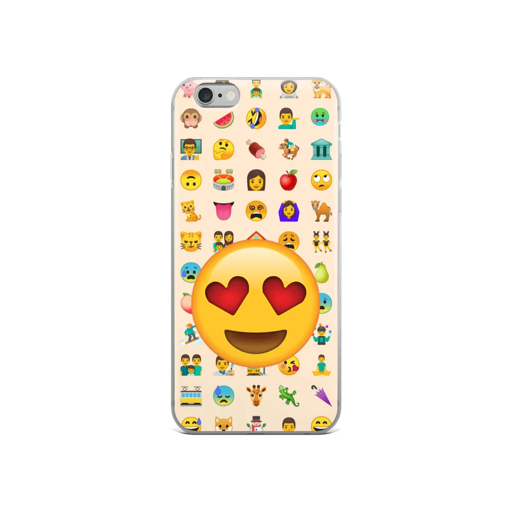 iPhone Heart Eyes Emoji Case