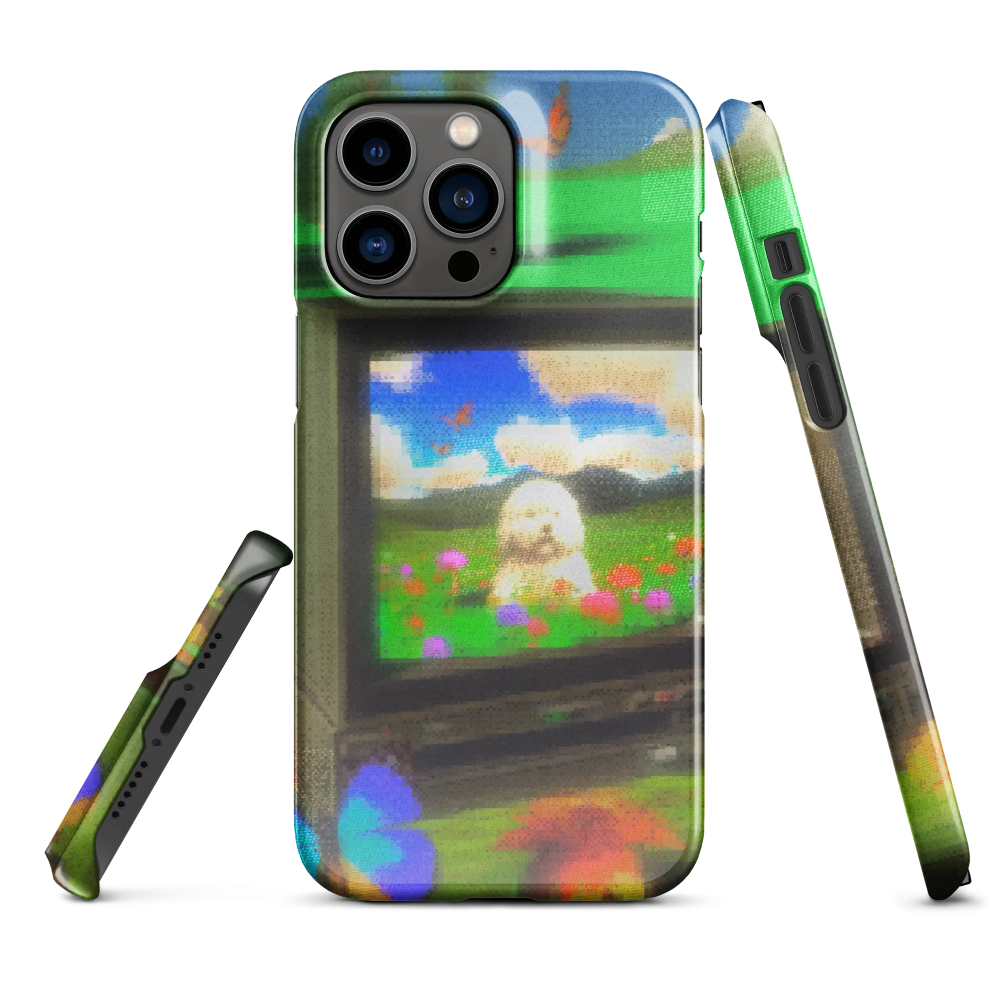 iphone snap case - crt dog