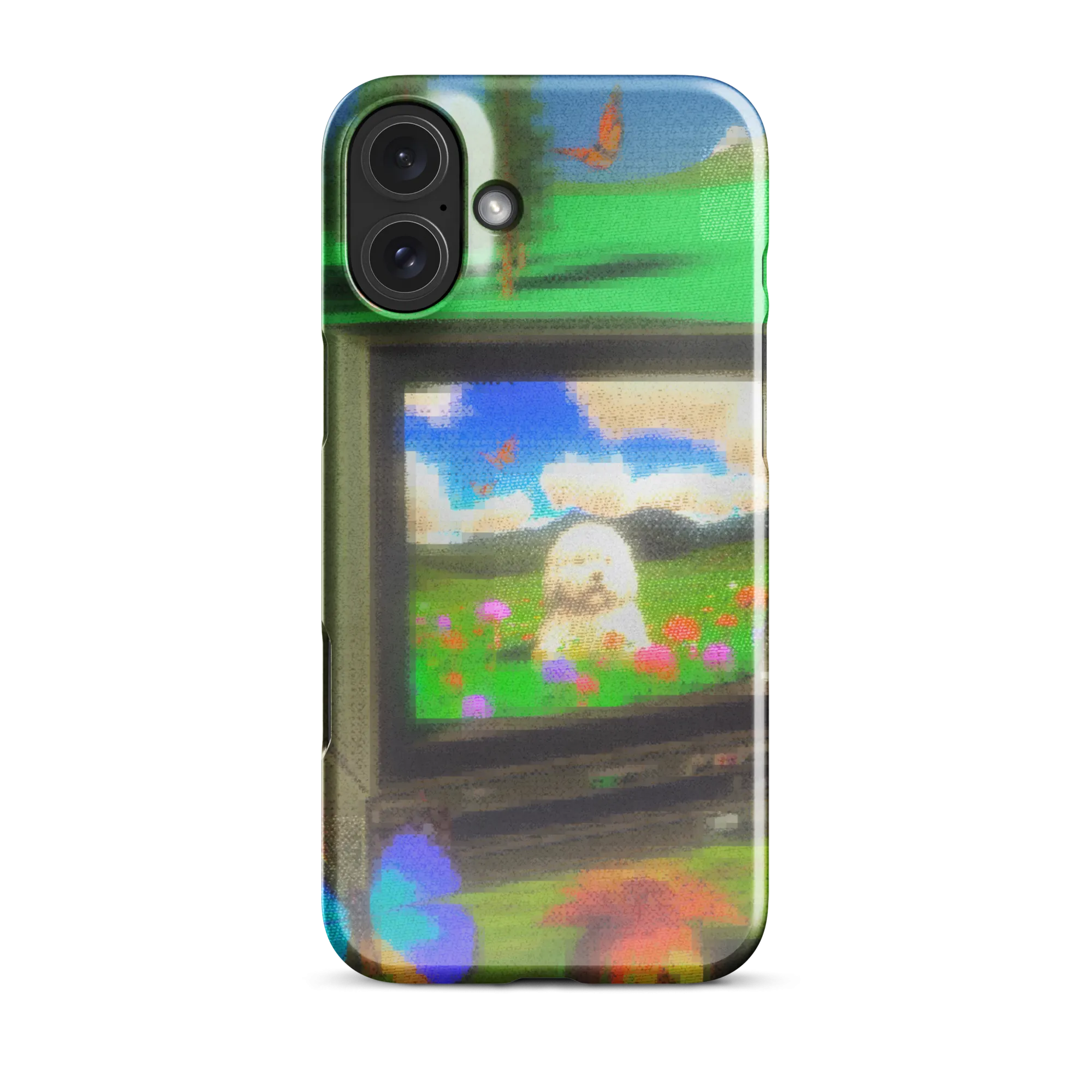 iphone snap case - crt dog