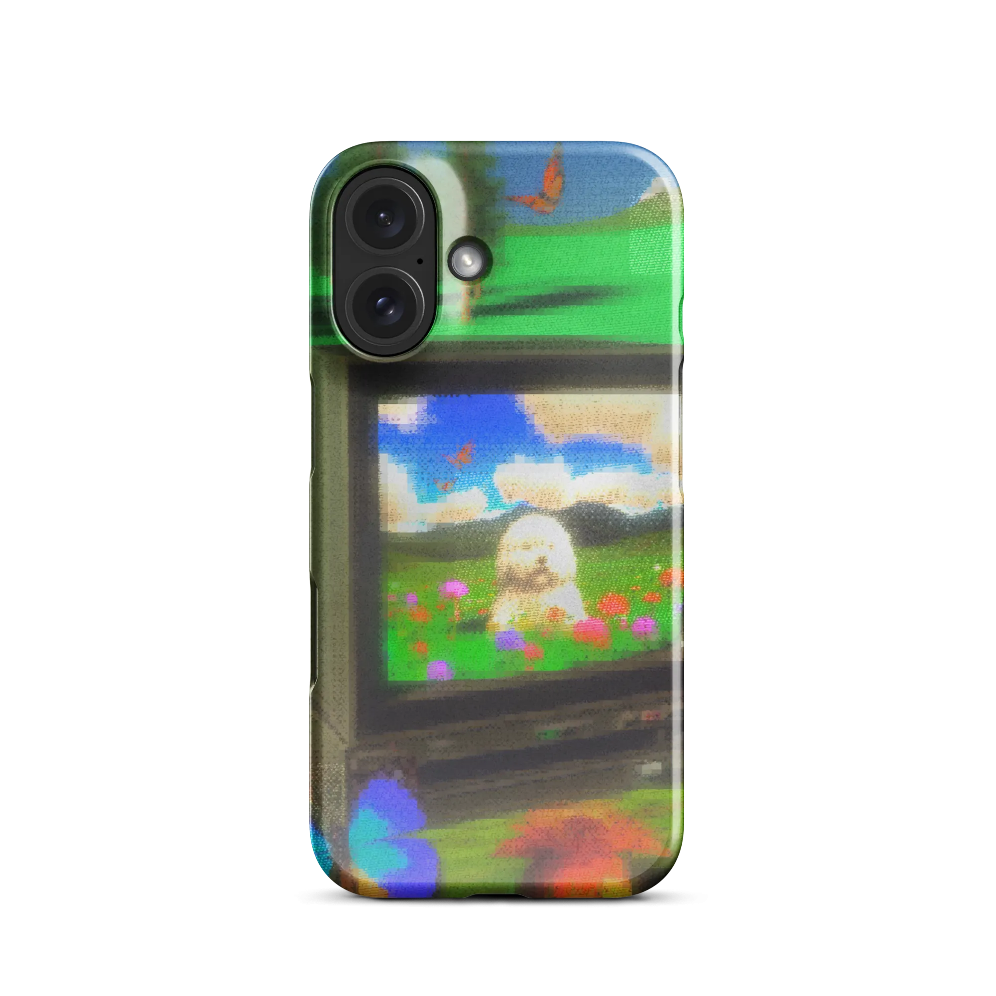 iphone snap case - crt dog