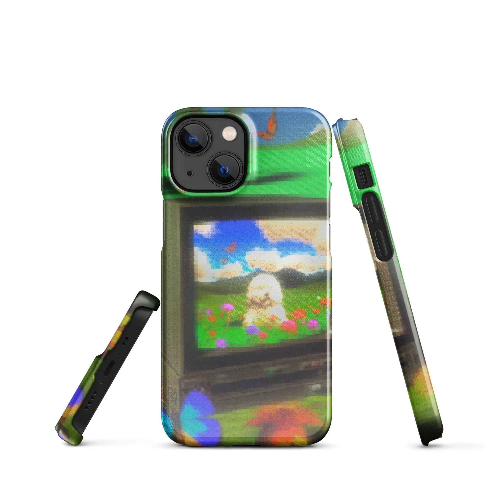 iphone snap case - crt dog