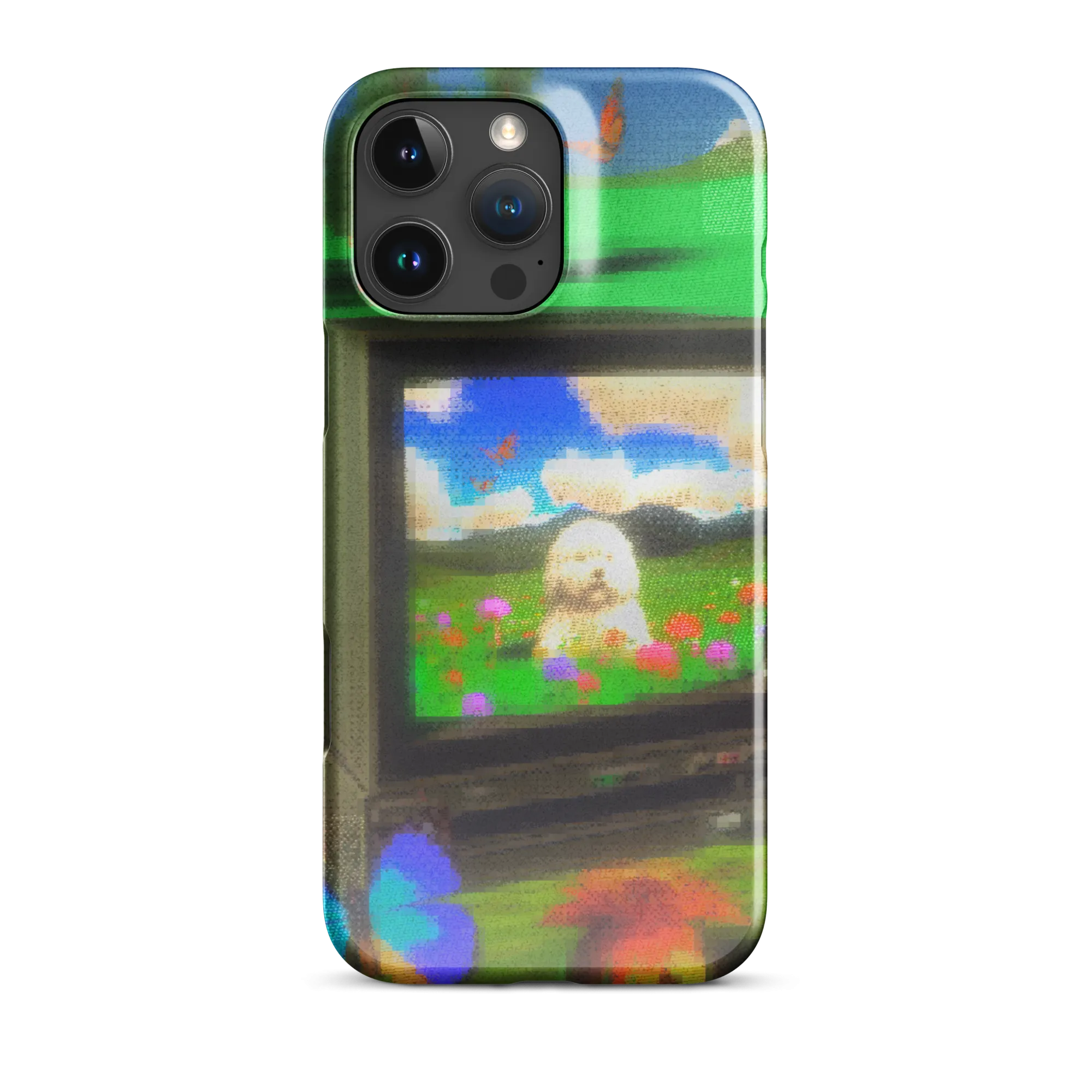 iphone snap case - crt dog