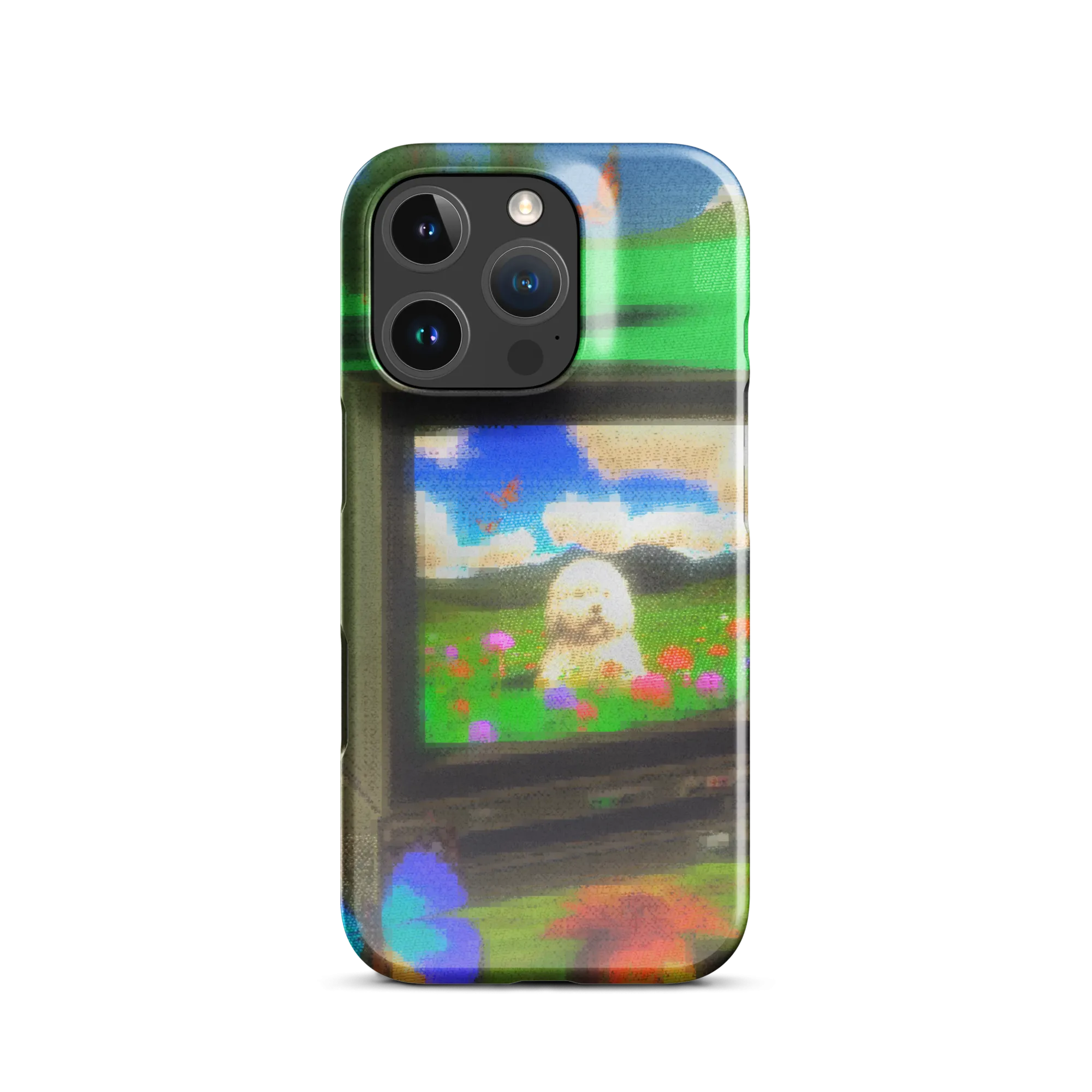 iphone snap case - crt dog