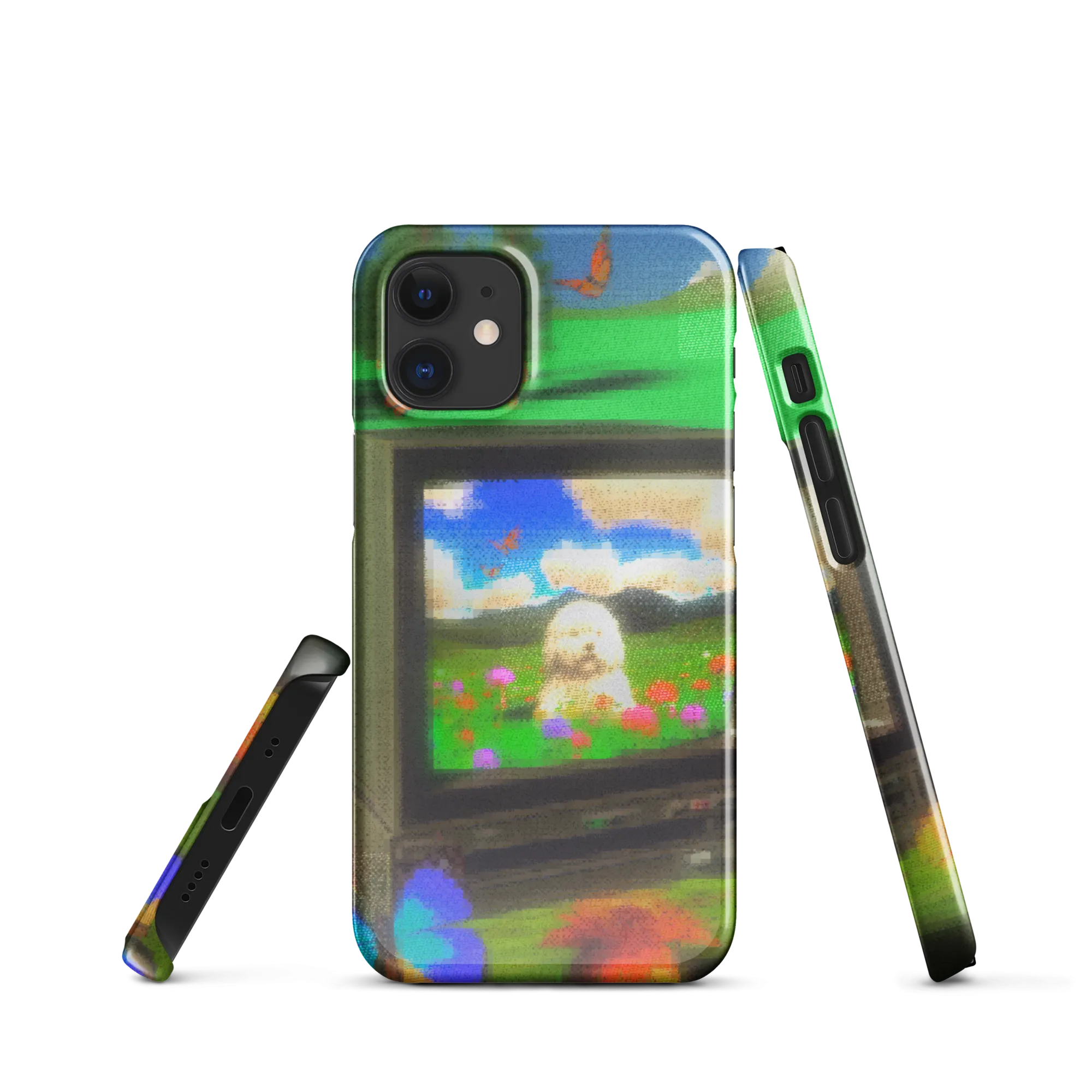 iphone snap case - crt dog