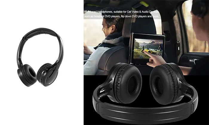 IR Infrared Wireless Car Headphones