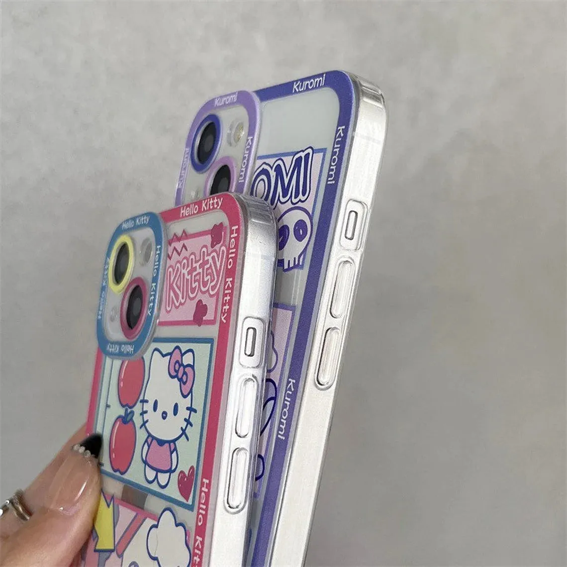 Japanese Cartoon KT KU PC Comics iPhone Case iPhone 6 7 8 PLUS SE2 XS XR X 11 12 13 14 15 Pro Promax 12mini 13mini