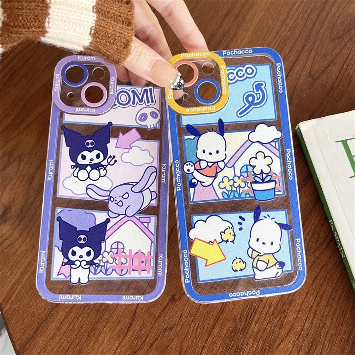 Japanese Cartoon KT KU PC Comics iPhone Case iPhone 6 7 8 PLUS SE2 XS XR X 11 12 13 14 15 Pro Promax 12mini 13mini