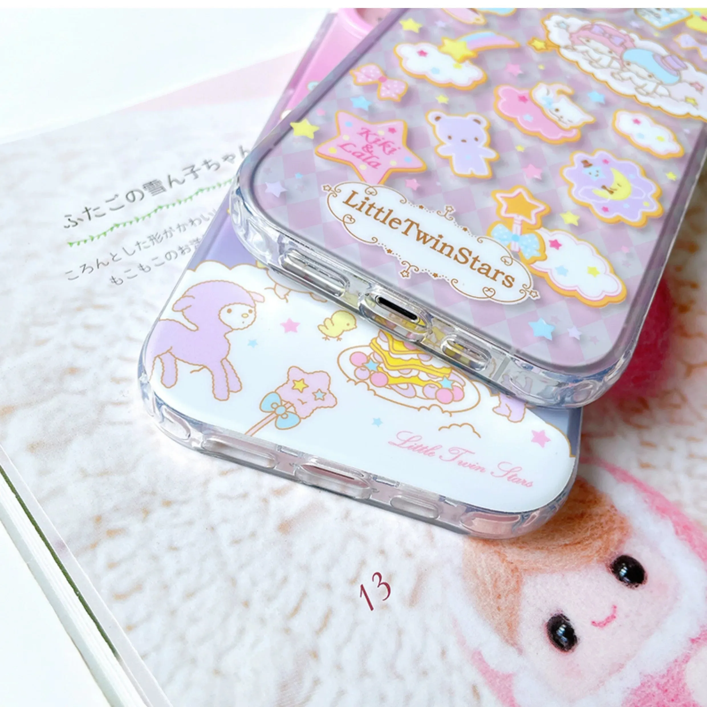 Japanese Cartoon Sanrio Little Twin Stars | Sugar Biscuits & Tea Party - iPhone Case 13 14 15 Pro Promax