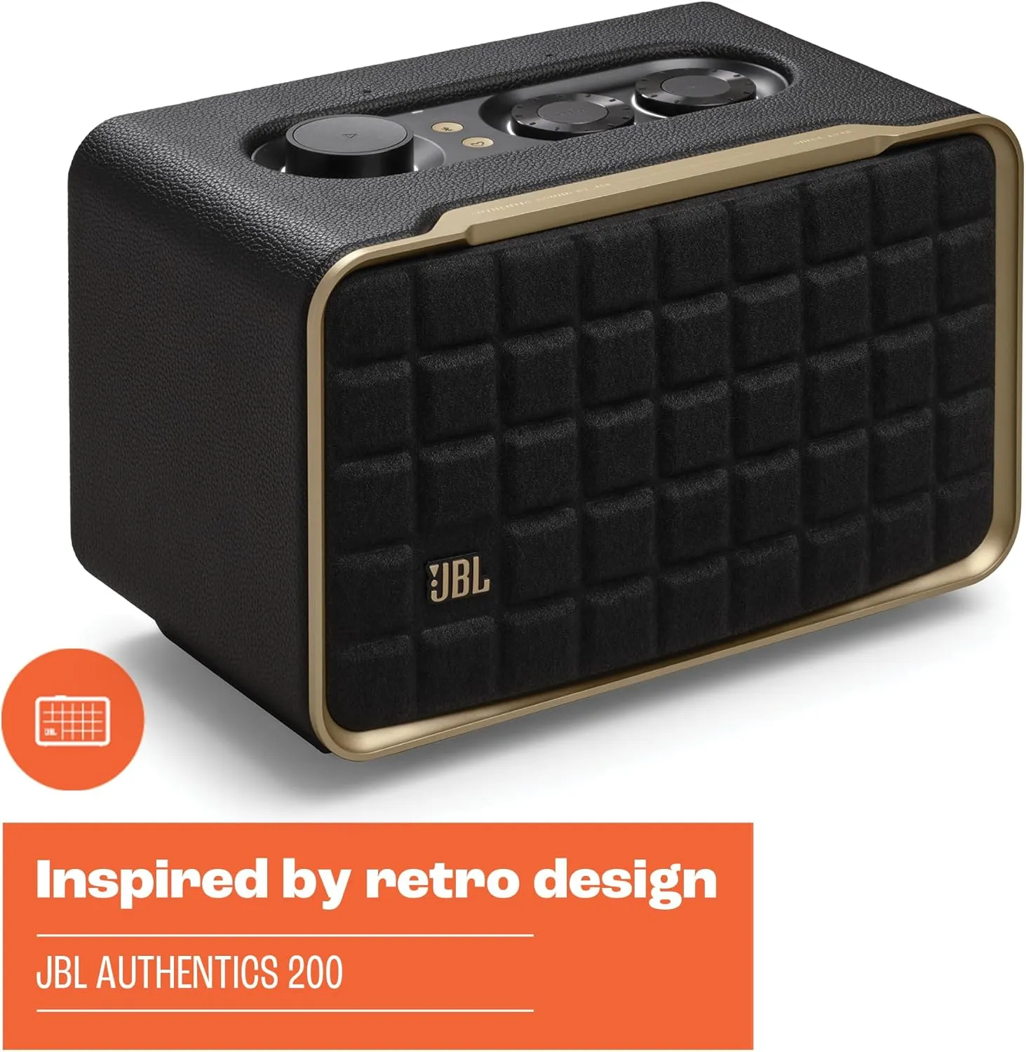 JBL Authentics 200 - Wireless Home Speaker, Built in Wi-Fi, Bluetooth and Voice Assistants, Built in Alexa and Google Assistant (JBLAUTH200BLKAM)- Open Box (10/10 Condition)