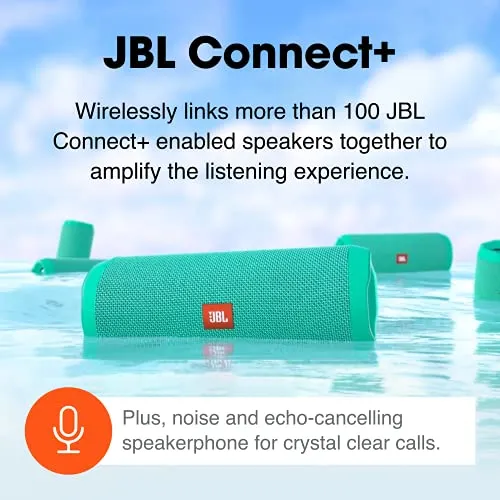 JBL Flip 4, Black - Waterproof, Portable & Durable Bluetooth Speaker