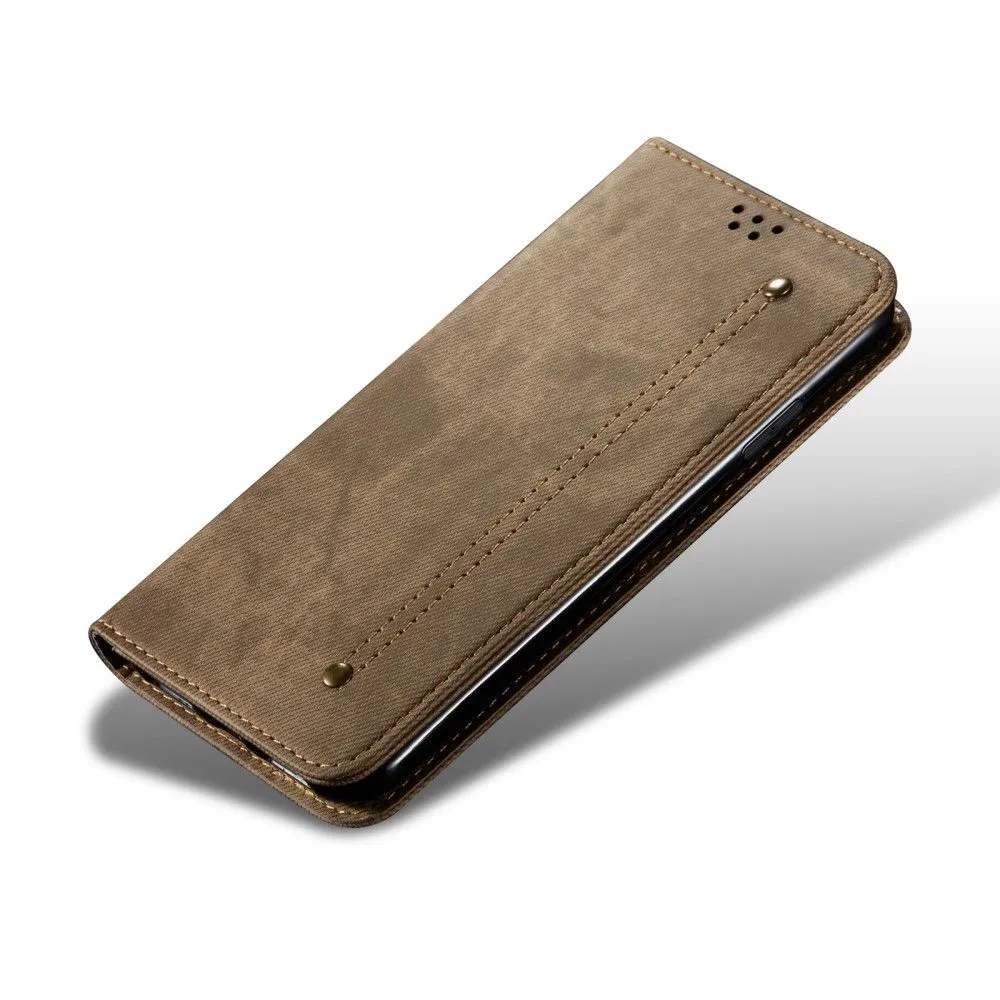 Jeans Xiaomi 12 Pro Flip case - Khaki