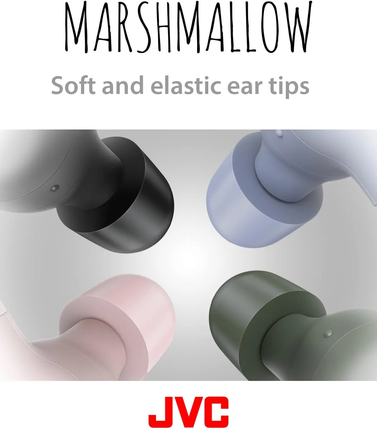 JVC Marshmallow True Wireless Earbuds Black