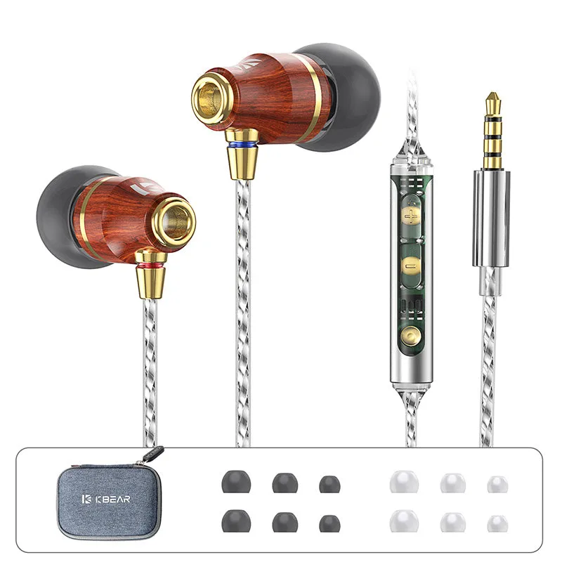 【KBEAR KW1】Single DD In-Ear Earphones HiFi 3.5mm Wired Earbuds Headphones Lightning Earphones for iphone Type C Earbuds with mic