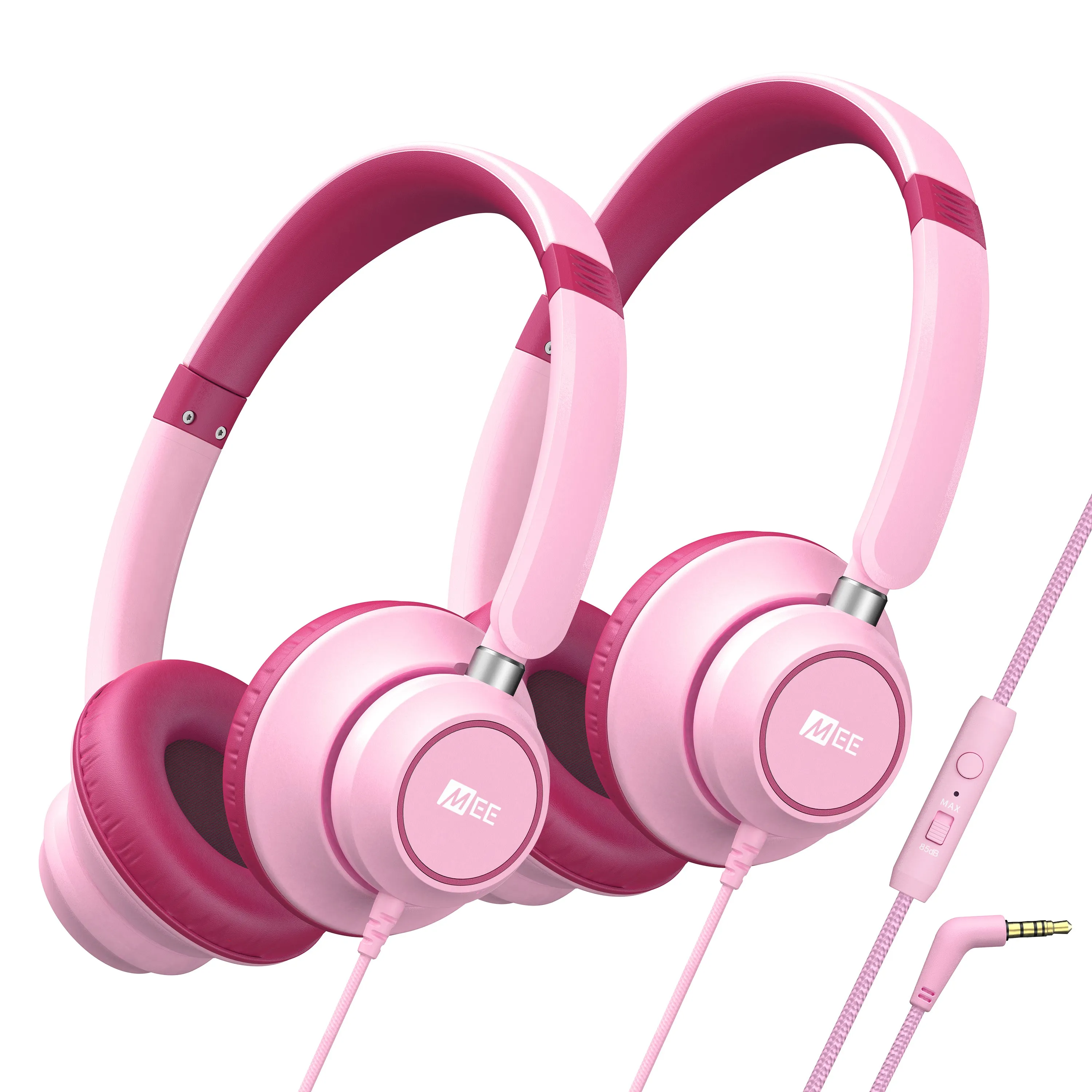 KidJamz KJ45 Safe Listening Headphones for Kids with Inline Microphone [3.5mm Plug]