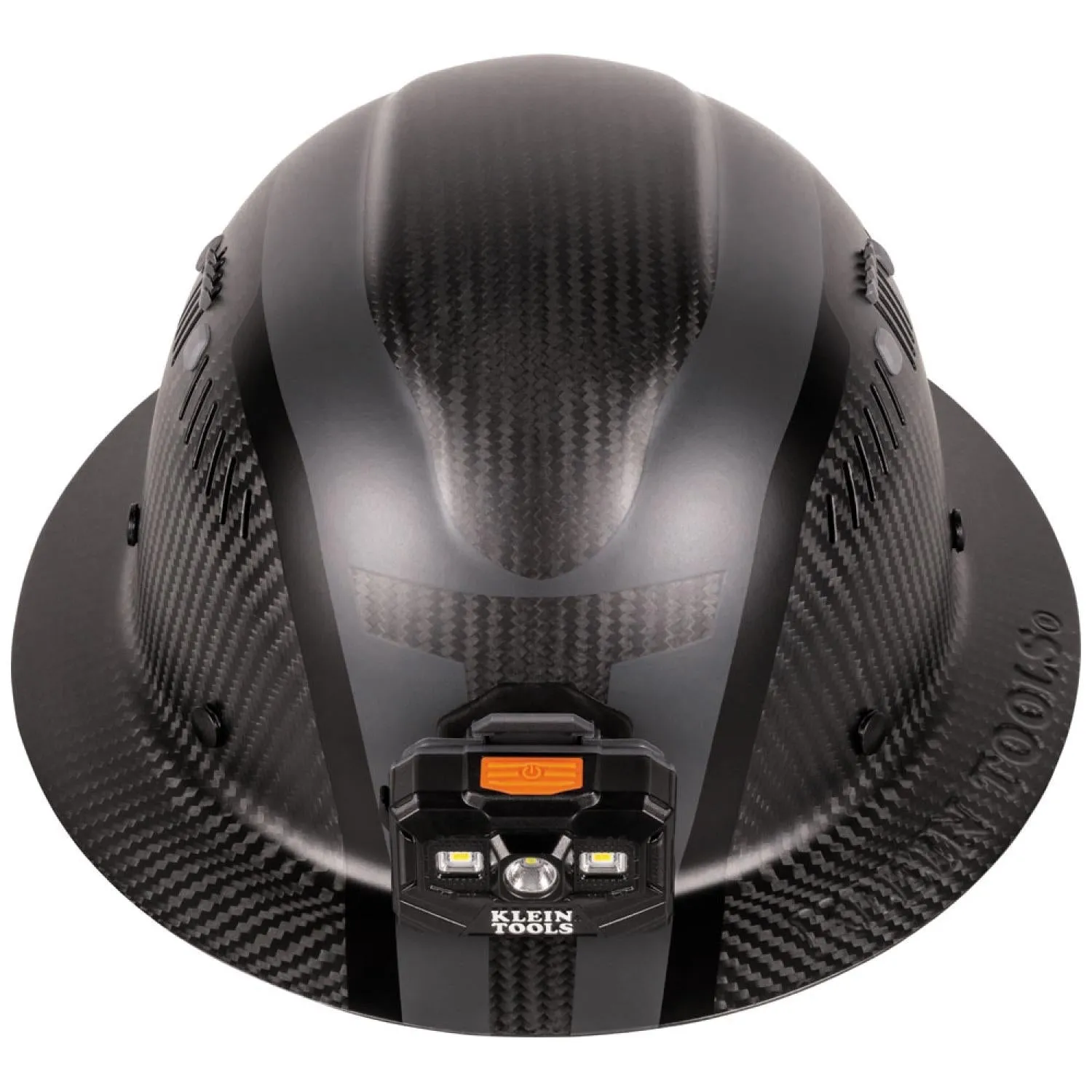 Klein Tools 60514 Klein Carbon Fiber Full Brim Hard Hat with Headlamp, Spartan