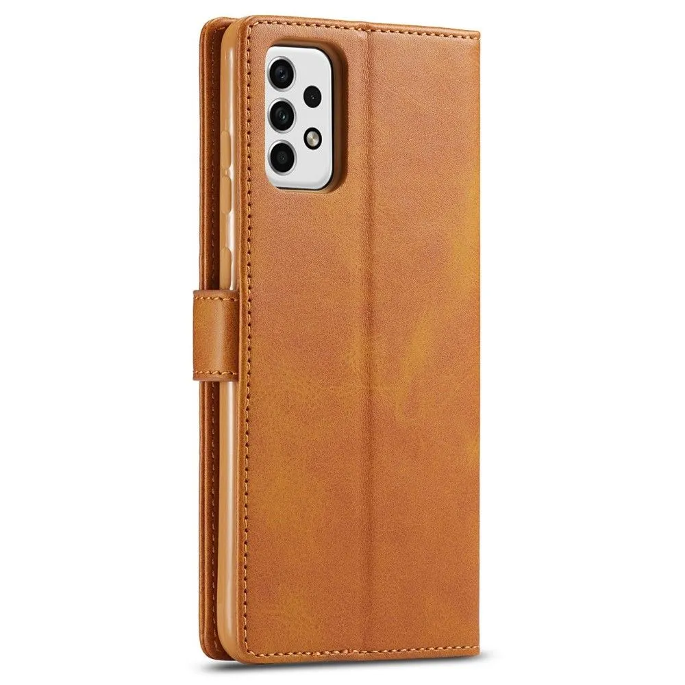 LC.IMEEKE Samsung Galaxy A23 Flip Case - Light Brown