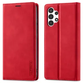 LC.IMEEKE Samsung Galaxy A73 Flip Case - Red