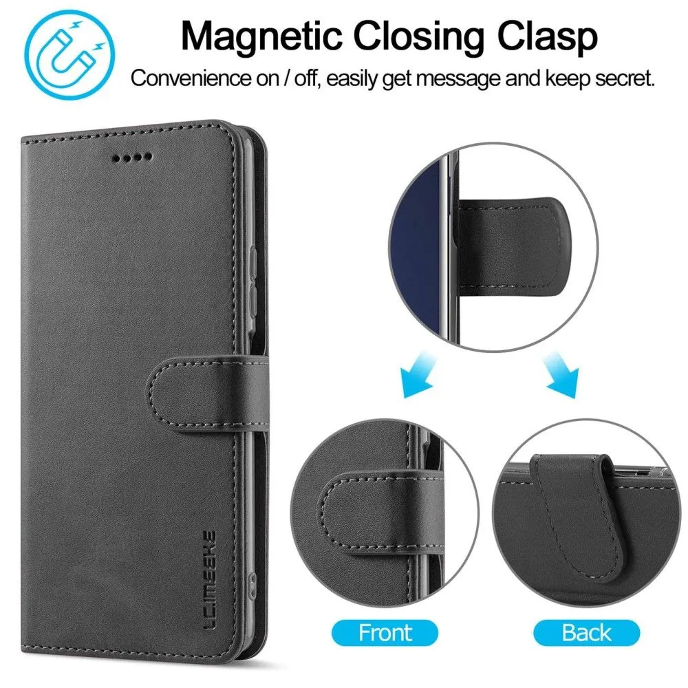 LC.IMEEKE Xiaomi 12 Pro Flip Case - Black