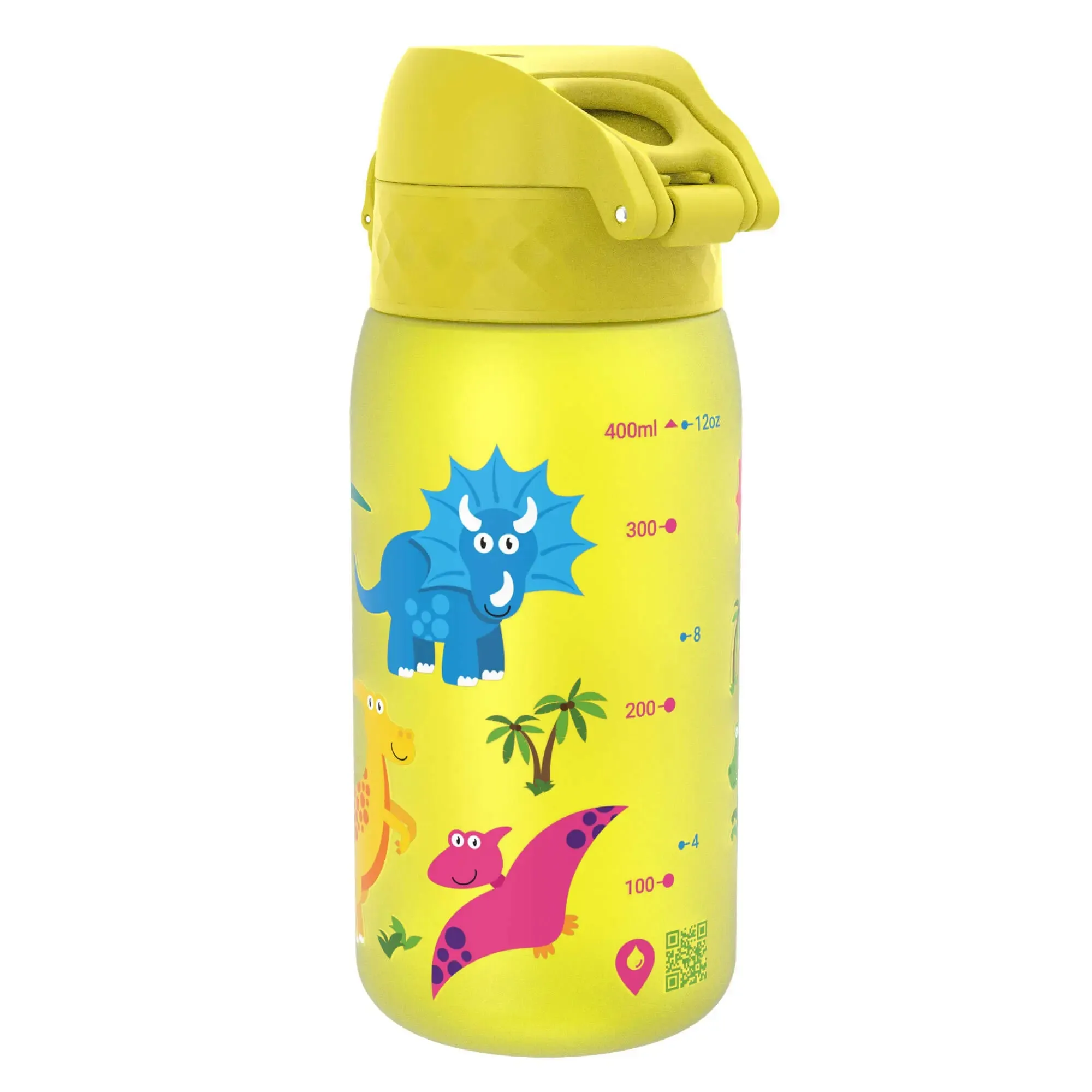 Leak Proof Kids Water Bottle, Recyclon, Dinosaur, 350ml (12oz)