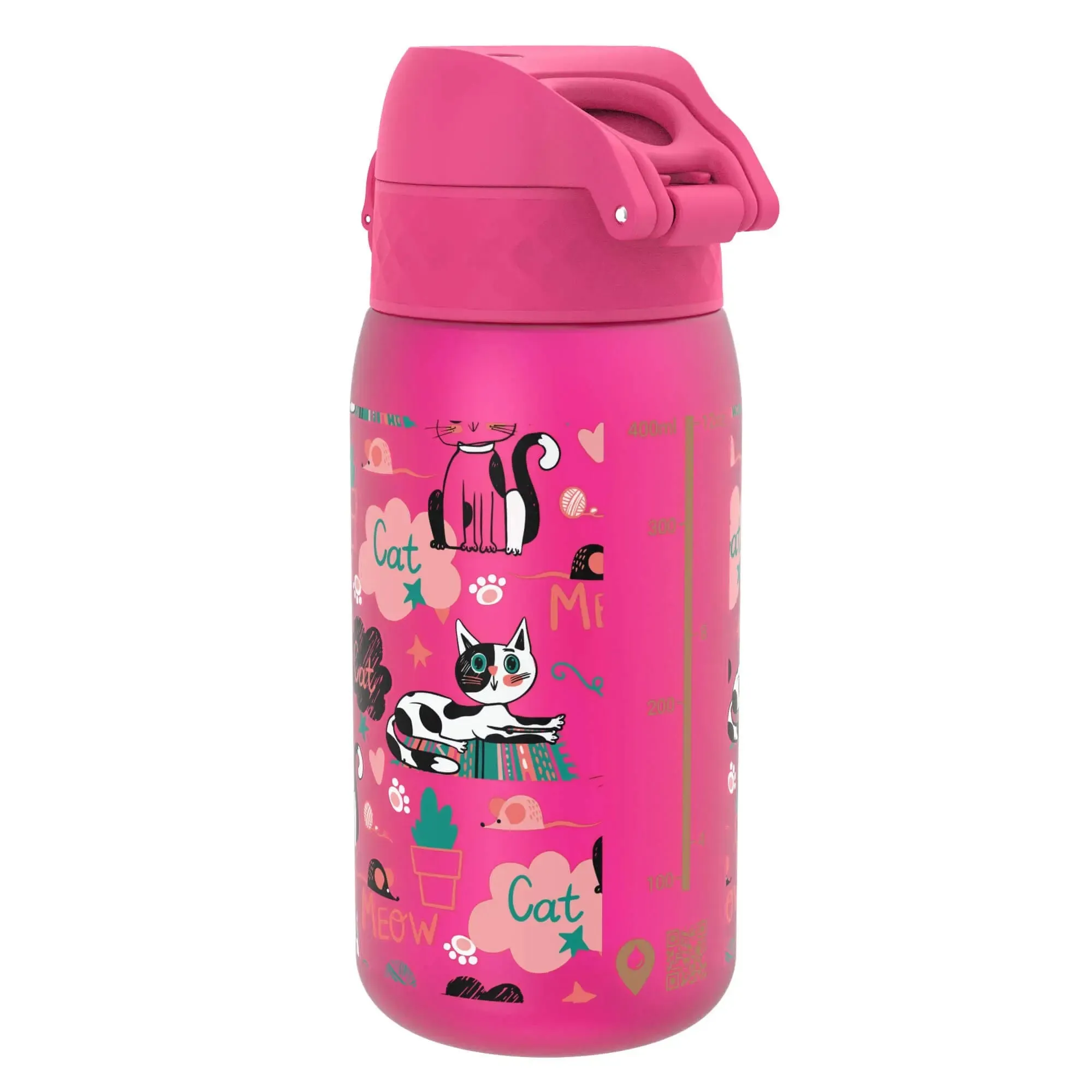 Leak Proof Kids Water Bottle, Recyclon, Kittens, 350ml (12oz)