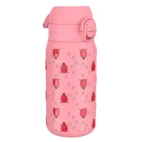 Leak Proof Kids Water Bottle, Stainless Steel, Ladybugs, 400ml (13oz)