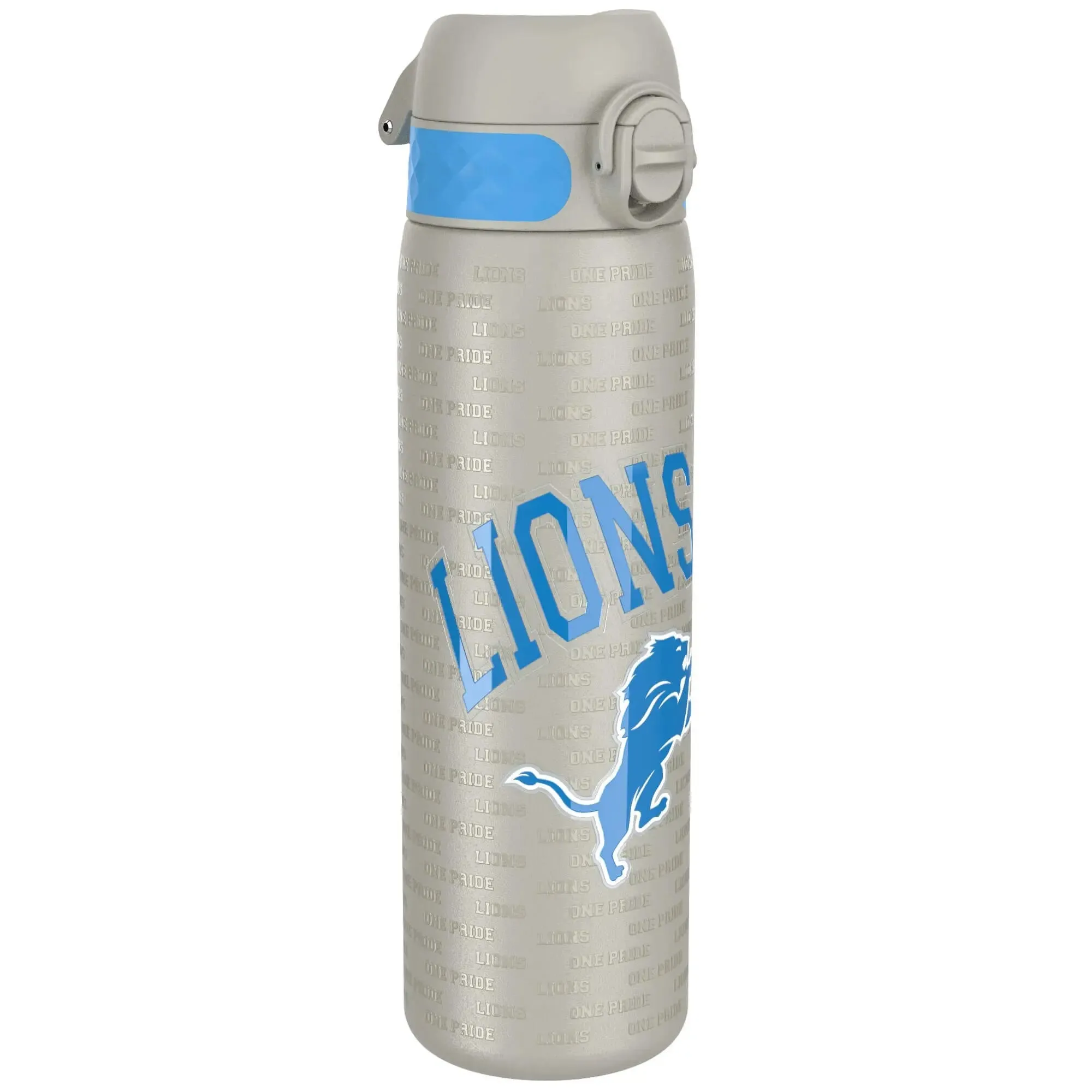 Leak Proof NFL Water Bottle, Stainless Steel, Detroit Lions, 600ml (20oz)