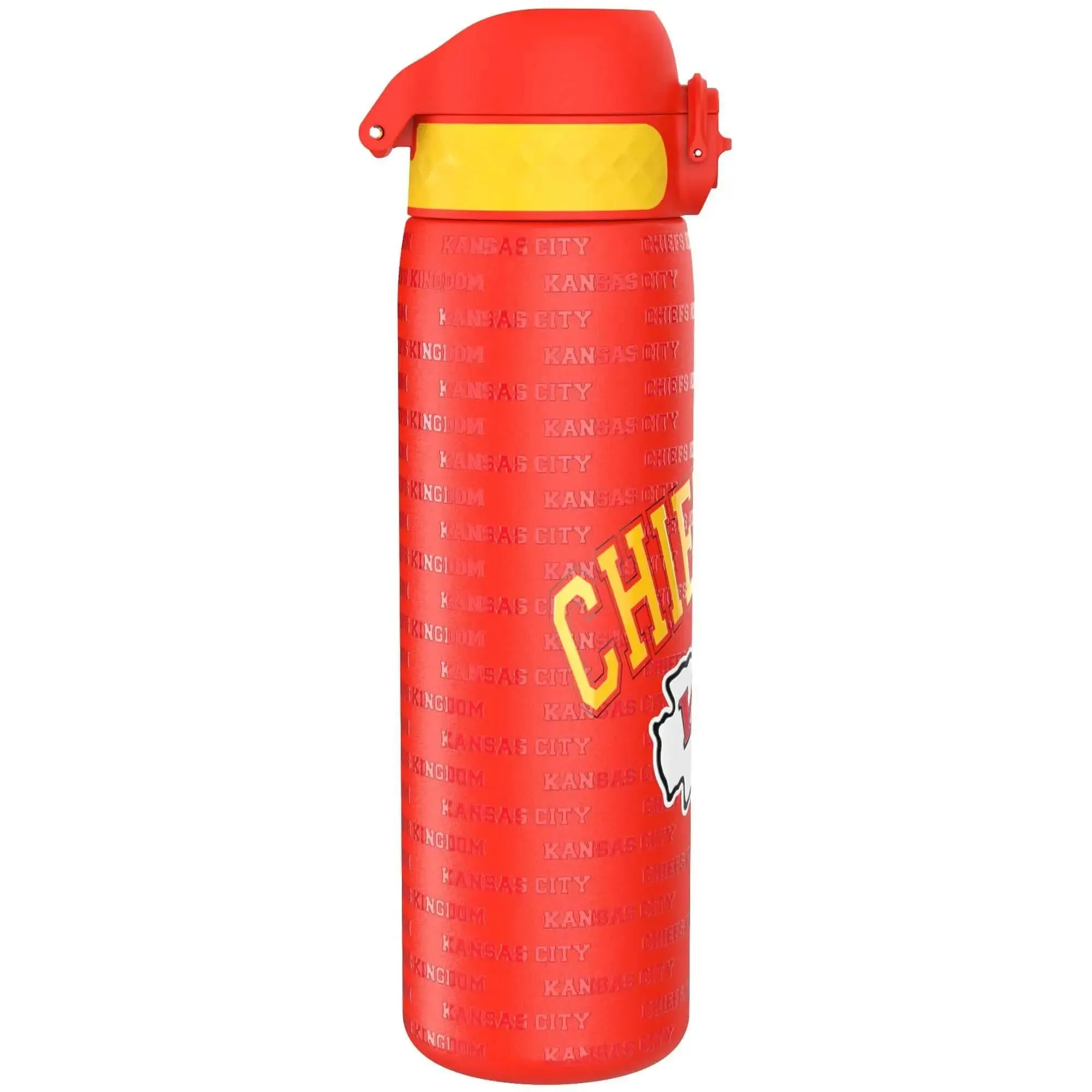 Leak Proof NFL Water Bottle, Stainless Steel, Kansas City Chiefs, 600ml (20oz)