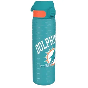 Leak Proof NFL Water Bottle, Stainless Steel, Miami Dolphins, 600ml (20oz)