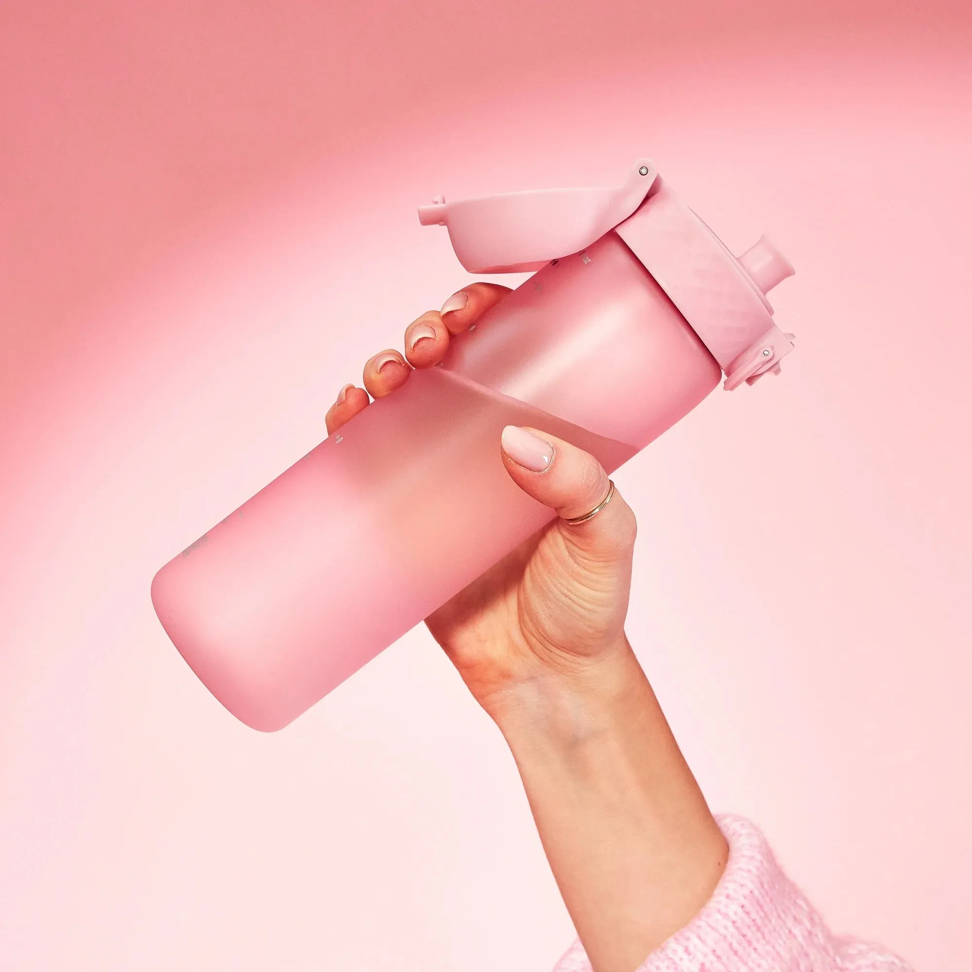 Leak Proof Slim Water Bottle, Recyclon, Rose Quartz, 500ml (18oz)