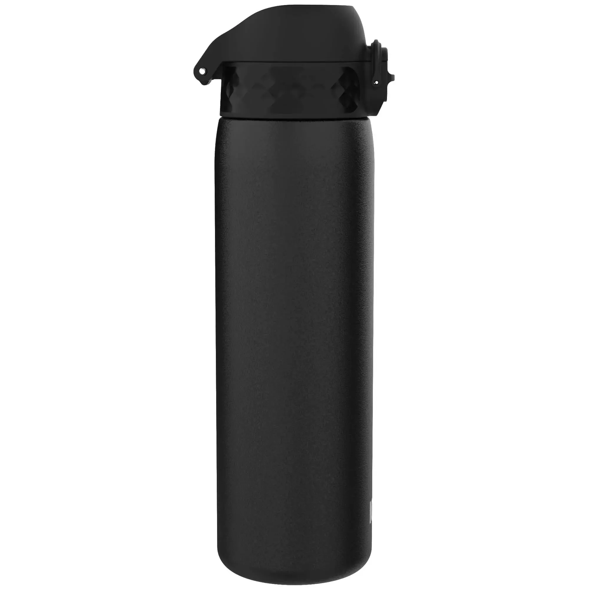 Leak Proof Slim Water Bottle, Stainless Steel, Black, 600ml (20oz)