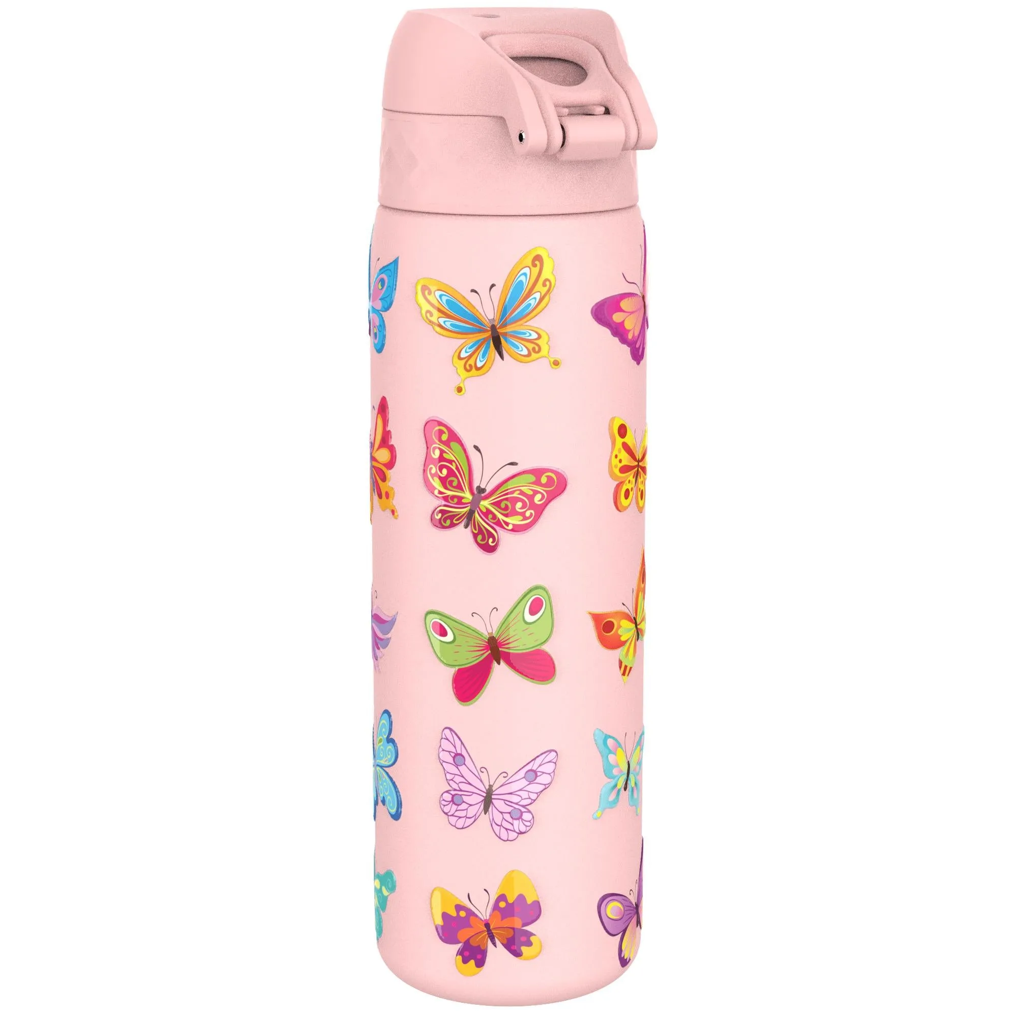 Leak Proof Slim Water Bottle, Stainless Steel, Butterfly, 600ml (20oz)