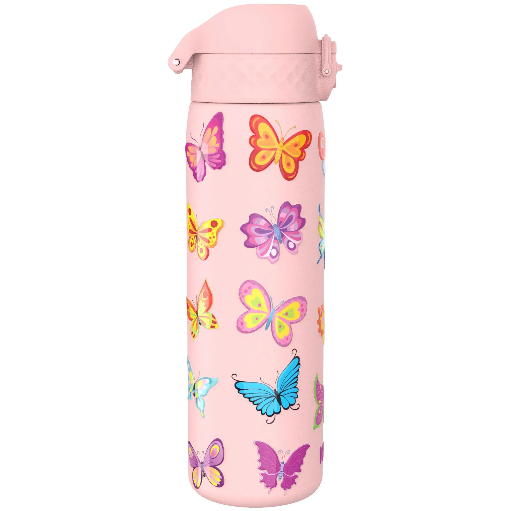 Leak Proof Slim Water Bottle, Stainless Steel, Butterfly, 600ml (20oz)